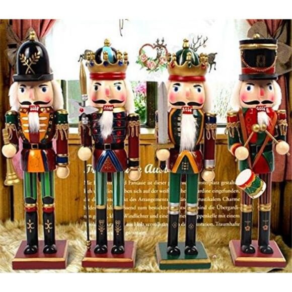 Nutcracker Figures, Christmas Decor Figurine Collection, 12 inch (4 Piece) - Picture 6 of 8